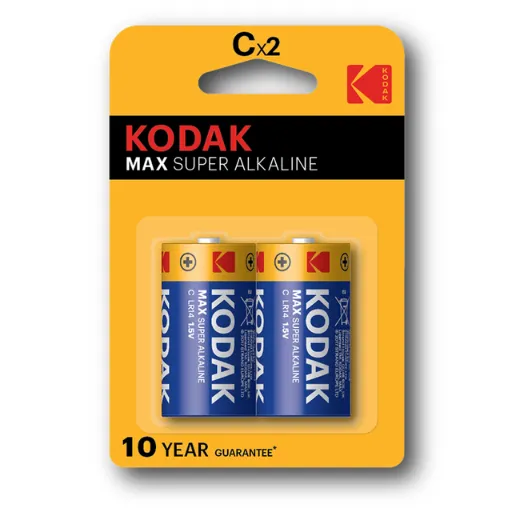 [7011] Kodak MAX Alkaline C 2-pack