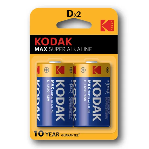 [7010] Kodak MAX Alkaline D 2-pack