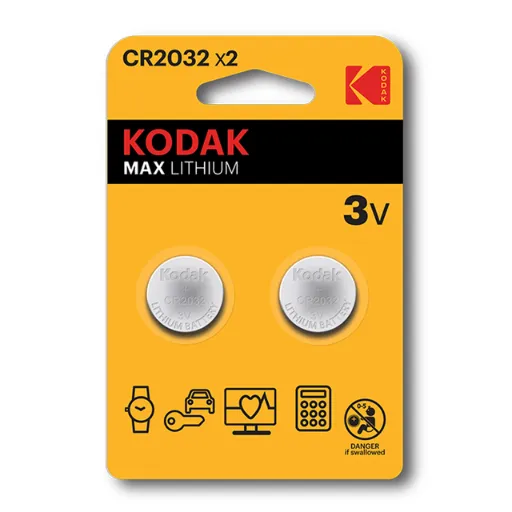 [7085] Kodak Max Lithium CR-2032 2-pack