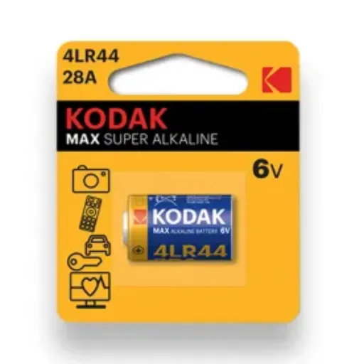 [7071] Kodak Max Alkaline 4LR44 Alcalina 28A 6V 1-Pack